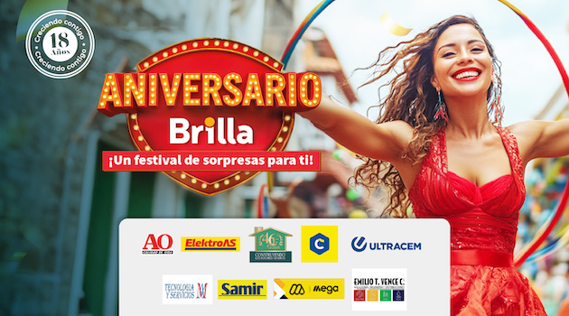 ¡Brilla celebra sus 18 años contigo!