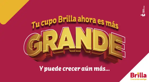 Tu cupo Brilla ahora es más GRANDE... ¡Y puede crecer aún más!